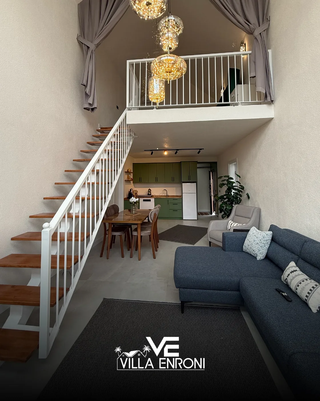 Villa Enroni konforlu yaşam alanı